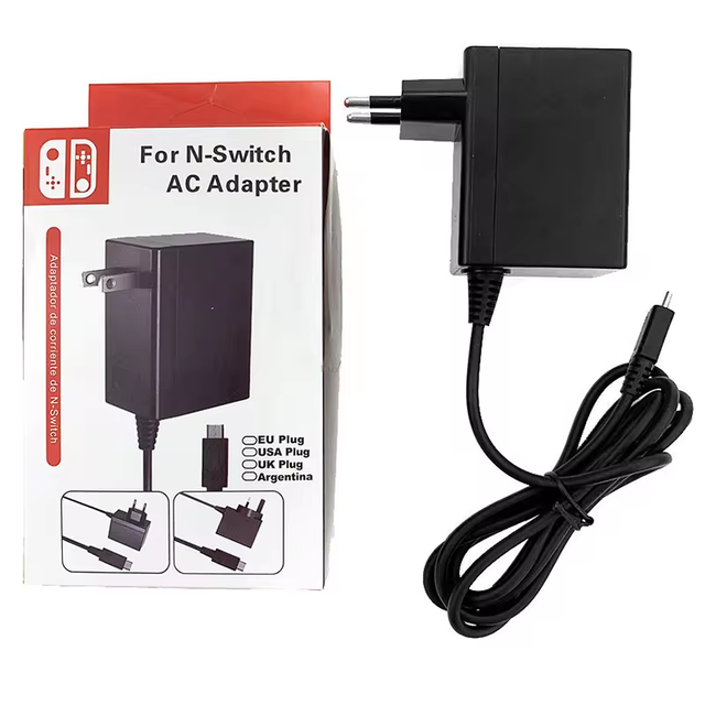US EU UK Plug Fast Charger for N Game Console AC Adapter Charger for Switch Lite OLED Power Supply