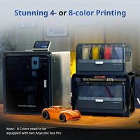 Imprimante 3D Anycubic Kobra S1 Combo, vitesse élevée 600 mm/s, 4 couleurs, 8 couleurs, CoreXY, volume d'impression 250x250x250 mm, 320 ° C Hotend