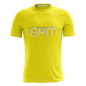 Customizable Breathable Workout Top Premium Blend Unisex T-Shirt Custom Made Blank Plain Jersey <b>Fabric</b> Plus Size Options for Men - Product Image 1