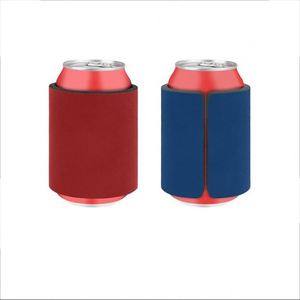 Manchon isotherme personnalisé en néoprène pleine couleur pour canettes de bière et de cola de 330 ml, avec anneau de maintien, en tissu de plongée, fabriqué sur mesure en usine - Product Image 3