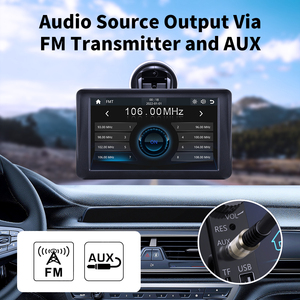 Ekiy 7 inch HD IPS xách tay không dây Carplay Android Auto Car Stereo Bảng điều khiển PND màn hình cảm ứng TV CD Player 1 năm bảo hành - Product Image 6