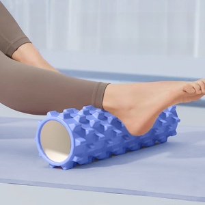 Rouleau de massage à picots pour yoga, balle de massage fascia, relaxant musculaire professionnel, rouleau amincissant pour les jambes et le dos, antidérapant, en silicone PE écologique - Product Image 1
