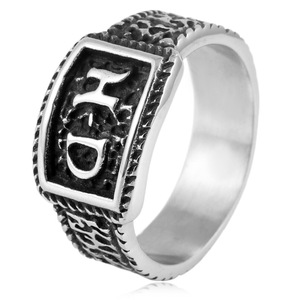 Bague en acier inoxydable pour homme yunnique, design géométrique, style rétro punk, bijoux tendance, cadeau prêt à être expédié - Product Image 1