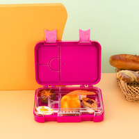 Oumeng Boîte à lunch thermique rectangulaire sans BPA Boîtes à lunch Bento étanches pour enfants