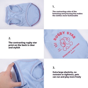 Ropa Divertida de Verano para Perros, Chaleco Delgado de Estrella de Fútbol para Perros Pequeños, Ropa para Mascotas - Product Image 4