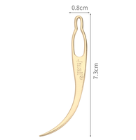 Aiguille à crocheter en métal pour dreadlocks, outil multicolore pour la fabrication de tresses et le coiffage des extensions de cheveux