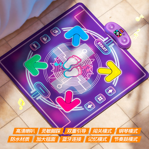 Tapis de danse pour enfants de 3 à 12 ans Tapis de danse électronique avec éclairage sans fil Jouets d'anniversaire Cadeaux Couverture musicale - Product Image 3