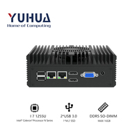 Ordinateur industriel embarqué multi-ports série Intel Core I7-1255U Windows10/Linux 1*M.2 SATA DDR4 RAM WiFi 2xRS232/485 2xRJ45