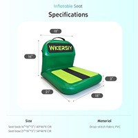 Siège gonflable confortable pour paddleboard et kayak - Coussin de chaise portable en PVC à usage général
