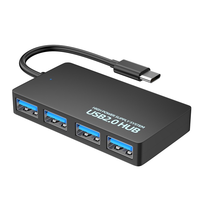 High Speed Type C 4 Port Adapter 3.0 Usb Hub Usb 3.0 Hub  Compatible With Usbc Laptops and Type c Devices