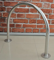 Soporte de Estacionamiento en Forma de U de Acero Inoxidable, Antirrobo, Seguro, para Almacenamiento en Exteriores, para Áreas Públicas, Seguridad Vial