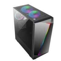 Boîtier de jeu PC ATX de bureau le plus récent, vente en gros, boîtier de jeu informatique personnalisé de marque