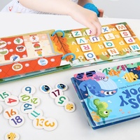 Libro Sensorial para Niños Pequeños, Actividades de Aprendizaje Temprano, Rompecabezas, Juego de Emparejar, Juguete Educativo para Niños, Libros de Actividades con Cinta y Papel, 7-12 Meses