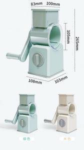 Wholesale <b>Multifunctional</b> Manual <b>Vegetable</b> <b>Cutter</b> Household Potato Grater Slicer with Hand Roller Wiper for <b>Vegetables</b> - Product Image 3