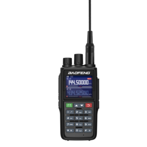 Baofeng Uv-22 Tri Band Woki Toki Jangkauan Jauh Bahasa Inggris Genggam 5W 10w Noaa Uv-22l Analog 3800mah Hitam Walkie Talkie Radio Dua Arah - Product Image 6