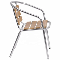 Chaise de dossier en aluminium rotin, Design de Restaurant, extérieur confortable, offre spéciale