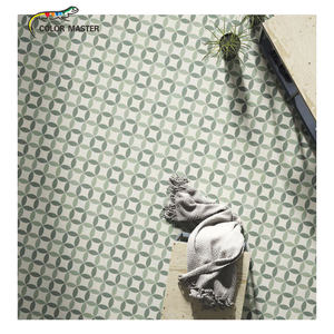 20x20 سنتيمتر الحديثة زهرة بيضاء نمط فندق فيلا في الهواء الطلق الداخلية الطابق الحمام بلاط جدار بورسلين - Product Image 3