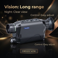 Monocular de Visión Nocturna NV009 con Lente de 35 mm, Aumento de 4.7-16.45x, Aleación de Aluminio, Sensor CMOS, Resolución 1920*1080, 850/940 nm