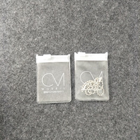 Sac en plastique biodégradable avec fermeture éclair en PVC givré avec logo personnalisé, pour emballer des bikinis, des maillots de bain, des sous-vêtements, sac à fermeture éclair, palmier