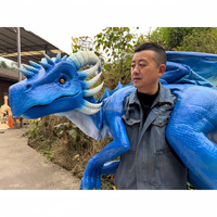 Marionnette de dragon animatronique réaliste pour spectacles de parcs à thème, fêtes, cosplay et divertissements interactifs