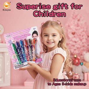 Juego <span class=keywords><strong>de</strong></span> regalo <span class=keywords><strong>de</strong></span> Arte <span class=keywords><strong>de</strong></span> tatuaje temporal <span class=keywords><strong>para</strong></span> niñas, plantillas <span class=keywords><strong>de</strong></span> bolígrafos <span class=keywords><strong>de</strong></span> tatuaje <span class=keywords><strong>de</strong></span> 6 colores, arte corporal <span class=keywords><strong>de</strong></span> <span class=keywords><strong>maquillaje</strong></span> <span class=keywords><strong>de</strong></span> plástico <span class=keywords><strong>para</strong></span> <span class=keywords><strong>adolescentes</strong></span>, fiesta lavable <span class=keywords><strong>para</strong></span> niños - Product Image 4