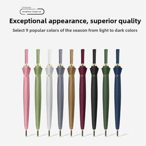 <span class=keywords><strong>Parapluie</strong></span> publicitaire personnalisé extra-large à 24 baleines, résistant au vent, pour deux personnes, avec logo imprimé, à long manche, idéal comme cadeau d'affaires - Product Image 2