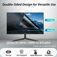 Filter Layar Privasi Reversibel Anti Cahaya Biru Anti Spion Anti Silau Anti Sidik Jari untuk Monitor Desktop 23.8" 16:9
