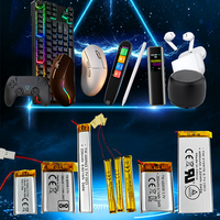 Batterie Lipo OEM 150mAh 230mAh 600mAh, batterie polymère lithium-ion 3.7V rechargeable, cellule Lipo en pochette pour souris sans fil, clavier