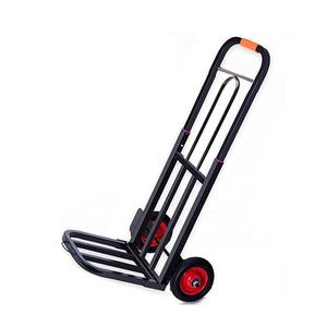 Troli Dorong Lipat 4 Roda Ringan Berbahan Baja Desain Portabel untuk Belanja dan Perjalanan Luar Ruangan - Product Image 4