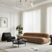Nouveau Fauteuil de Salon Minimaliste Hippo, Design Nordique Créatif, en Acier Rétro, Fauteuil Paresseux à Dents, Chaise Longue Individuelle, Mobilier de Maison