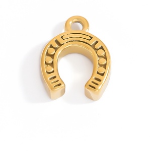 จี้ห้อยคอสแตนเลสสตีลดีไซน์เรขาคณิตสุดพิเศษ กันน้ำ ชุบทอง 18K จี้ทองคำสำหรับทำเครื่องประดับ - Product Image 3