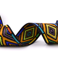 Ceinture sans fin en polyester-coton recyclé rpet avec logo jacquard personnalisé pour écharpe