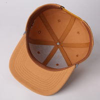 Gorras Clásicas Personalizadas para Niños Pequeños, de Algodón, con Visera Corta, 6 Paneles, con Parche Tejido