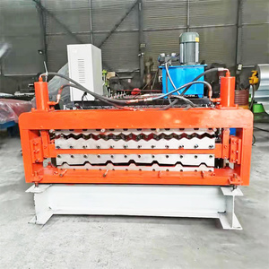 Aluzinc Galvanized <b>Sheet</b> Metal Steel Coil Portable Metal Roofing Roll Forming Machine for Making Roof <b>Sheets</b> - Product Image 4