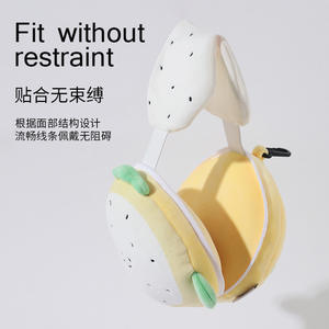 Masque pour les yeux Série Fruits, Oreiller de voyage en forme de U, Support de nuque portable, Aide au sommeil occultante, Design Orange Fruit du Dragon - Product Image 1