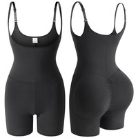 Combinaison de mise en forme pour femmes, post-partum, contrôle du ventre, amincissement de la taille, lifting des fesses, design ouvert à l'entrejambe