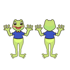 Oreiller créatif Super doux grenouille géante en peluche Animal en peluche jouet doux 10 pouces grande grenouille verte pour la maison et le bureau