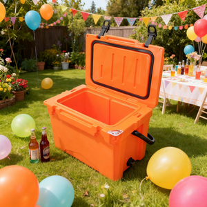 25L Rotomolded Xách Tay Ice Mát Hộp Cứng Làm Mát Cắm Trại Câu Cá Có Thể Gập Lại Dã Ngoại Hộp Mát - Product Image 1