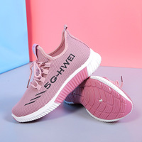 Chaussures Femme 2023 Nouveauté, Vieilles Chaussures en Tissu Femme Respirantes Tissées Volantes, Chaussures de Sport à la Mode pour Dames, Produits Phares 2024