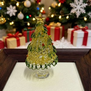Ornement en verre artisanal pour sapin de Noël, décoration de bureau faite à la main - Product Image 2