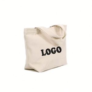 Customized Logo <b>Medium</b> Grocery Cotton Canvas Shopping <b>Tote</b> <b>Bag</b> High Quality Large Capacity Recycled Shoulder Strap Yixin Brand - Product Image 2