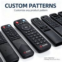 Télécommande universelle antichoc à code fixe KEYUAN TY-29D avec piles AAA, 4 boutons, portée de 20 m