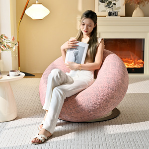 Fauteuil Donut Tianxingju, fauteuil rond rembourré, fauteuil simple minimaliste, fauteuil design pour salon, fauteuil artistique - Product Image 4