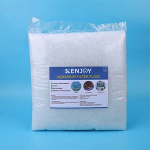 Éponges filtrantes d'aquarium personnalisées de n'importe quelle taille 8d 10d <span class=keywords><strong>5d</strong></span> 3d fil filtrant en coton biochimique blanc 1m x 12cm pour aquariums - Product Image 3