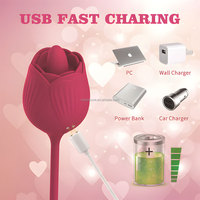 Bestseller Rosen-Zungen-Vibrator für Klitoris-Massage und Masturbation, Rosen-Vibrator