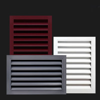 Fenêtres à persiennes Cadre en aluminium Fenêtres à persiennes en verre réglables Fabricant de fenêtres à persiennes en aluminium