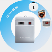 Transformateur CA monophasé haute efficacité à noyau torique, entrée universelle 110V-220V, double sortie 100V/110V pour appareils intelligents
