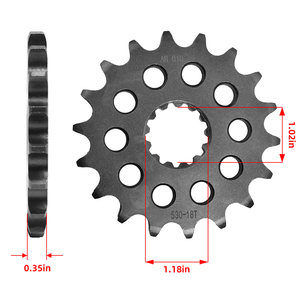 อะไหล่รถจักรยานยนต์ปลอมเฟืองหน้า530-18ตันสำหรับ <span class=keywords><strong>Triumph</strong></span> 900นักผจญภัย900เสือ<span class=keywords><strong>955i</strong></span> Daytona ความเร็ว1050 - Product Image 2