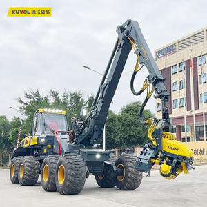 XUVOL OEM/ODM - Cortadora de Árboles Autonivelante Giratoria con Cabina, 8WD, Cosechadora Forestal con Ruedas - Product Image 1