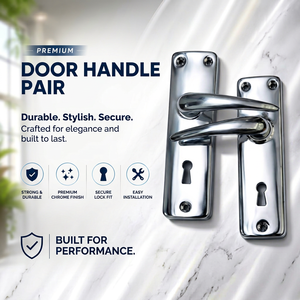 KELLTON Stainless Steel Waterproof <b>Door</b> Handle <b>Lock</b> <b>Push</b> <b>Button</b> Modern Design Ambidextrous for Bathroom Apartment Hotel - Product Image 1